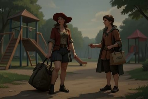 Emma设法用铁链加固Brian房间的门,《换子疑云》中的场景。艾玛·瓦伦丁寻找铁链加固布莱恩·卡格瓦房间的过程,让一种私下的恐惧变成了看得见、由姐妹共同承担的事情。起初,这趟差事在金·瓦伦丁看来很古怪——艾玛提着一个沉重的袋子穿过街区,又绕着游乐场走,却不愿解释缘由。金陪在她身边一段时间后,艾玛才说出她希望铁链能起到什么作用。