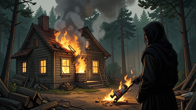 The Line Ends from "The Changeling". Breaking the Inheritance The final caretaker falls Apollo and Emma set the Knudsen House alight after killing Jorgen Knudsen and Kinder Garten.