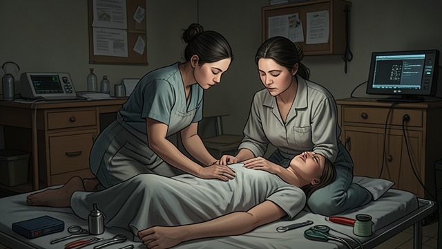 Midwife and Sister from "The Changeling". A Family Birth Plan Kim’s new vocation Kim becomes a midwife and persuades Emma and Apollo to plan a home birth.