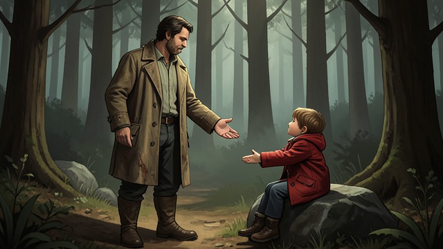 Nils Makes a Bargain from "The Changeling". A Father’s Decision Protection purchased Nils Knudsen leaves Agnes Knudsdatter with the troll because he believes the family’s future depends on the pact.