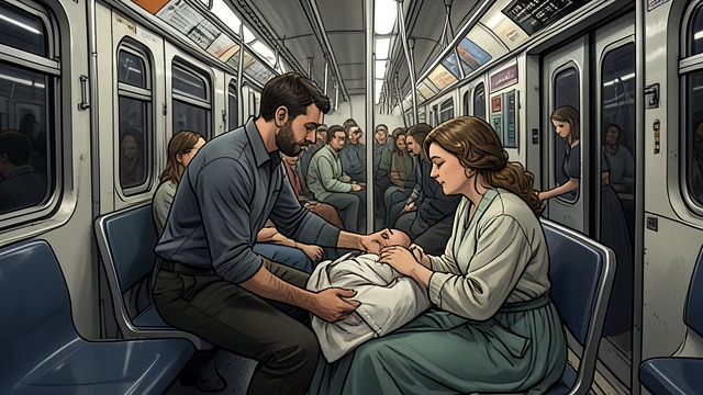 Brian’s Birth from "The Changeling". Birth on the A Train An unexpected emergency Emma’s labor intensifies on a stalled A train, and Apollo helps her deliver without the midwife reaching them in…