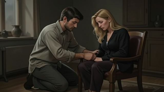Together, Not Reconciled Easily from "The Changeling". A Tentative Intimacy Care before explanation Apollo cleans Emma, helps her rest, and admits he should have believed her.