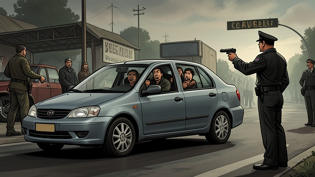 A Checkpoint Shooting from "The Changeling". Escape from State Violence A deadly stop Agents claiming to belong to the General Service Unit shoot Arthur during a roadside inspection.