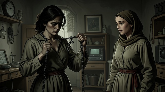 The Chains from "The Changeling". A Sister Notices Danger Emma’s exhausted behavior Kim follows Emma to collect chains and hears the fuller account of the childhood fire and Emma’s fear of…
