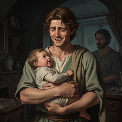 Apollo and Brian Kagwa from "The Changeling". Apollo’s relationship with Brian progresses from hopeful new fatherhood through apparent bereavement to a physical rescue and renewed care.