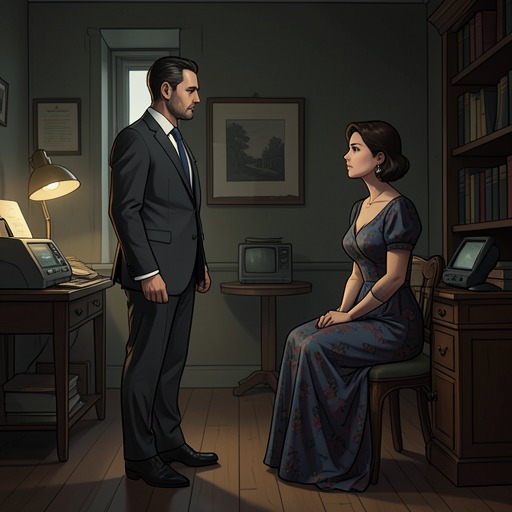William and Gretta’s Family from "The Changeling". William’s grief over Agnes and separation from Gretta and Grace turns into a coercive campaign that mirrors the other families’ struggles over responsibility.