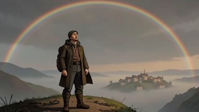 The Rainbow Search from "De brief voor de Koning". The Rainbow Search A story about travel Tirillo tells of a traveler who seeks the end of a rainbow and discovers that the journey matters more than the…