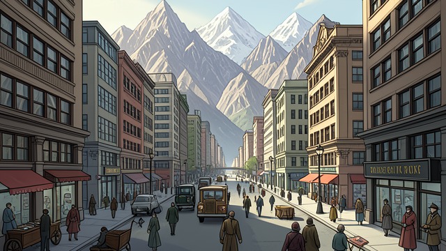 The Western Capital from "De brief voor de Koning". The Western Capital Reaching the goal After crossing the mountains and traveling through Unauwen, Tiuri reaches the capital with Piak.