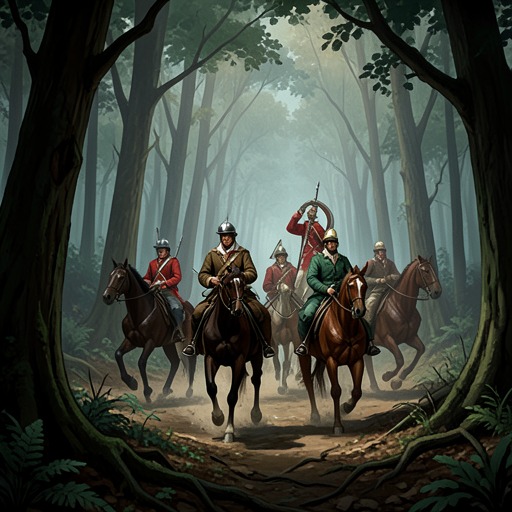 The Red Riders’ Campaign from "De brief voor de Koning". Eviellan’s agents move from Edwinem’s assassination to repeated efforts to seize the letter and silence Tiuri.