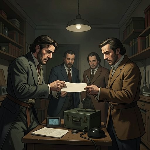 The Letter’s Dangerous Custody from "De brief voor de Koning". The letter passes from messenger to messenger, survives attempted seizure, and becomes the decisive means of exposing a royal conspiracy.