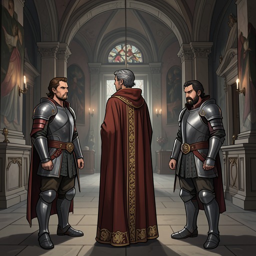 The Unauwen Succession Crisis from "De brief voor de Koning". The broken relationship between Unauwen’s twin princes escalates from resentment into rebellion and a concealed plan to seize the throne.
