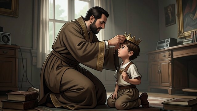 Wirokannas Grants Heirship from "Kalevala". Wirokannas Grants Heirship The judgment is overturned Wirokannas blesses the child and grants him the standing of a royal heir.