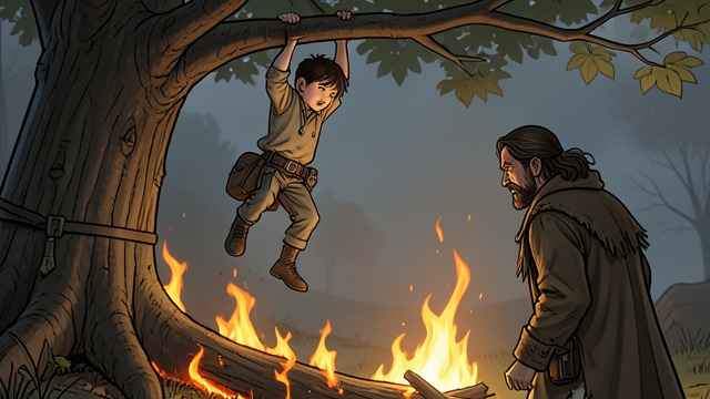Fire and the Oak Tree Fail from "Kalevala". Fire and the Oak Tree Fail Escalating punishments Untamo burns a pyre beneath Kullervo and later hangs him from an oak. Each method fails to injure him.