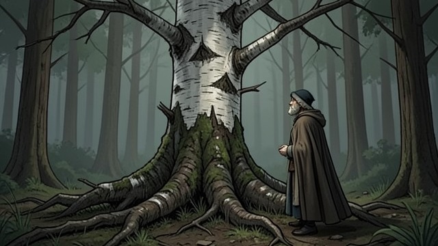 The Birch Is Heard from "Kalevala". The Birch Is Heard A tree speaks of hardship Wainamoinen hears a birch tree lament that humans strip its bark, cut its branches, and burn its wood.