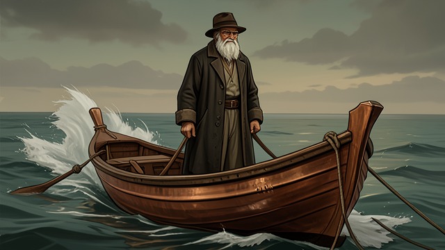 A Copper Boat Is Made from "Kalevala". A Copper Boat Is Made Departure by song Wainamoinen sings a copper boat into being and takes his place at its helm.