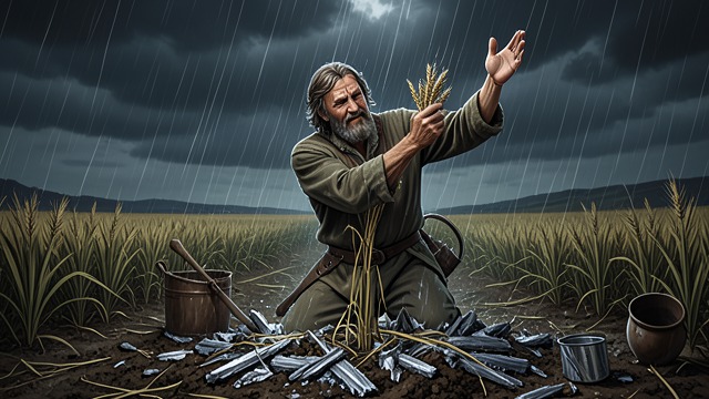 Barley Takes Root from "Kalevala". Barley Takes Root Work made fertile Wainamoinen saves one birch for the birds, then sows barley in soil enriched by ashes.