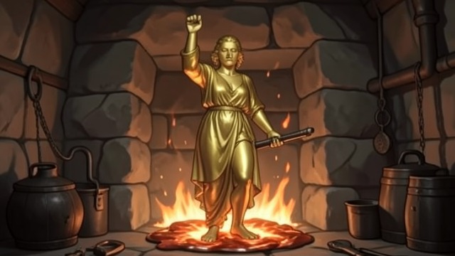 A Bride of Gold from "Kalevala". A Bride of Gold Grief turns to fabrication Ilmarinen gathers gold and silver and attempts to make a new companion.