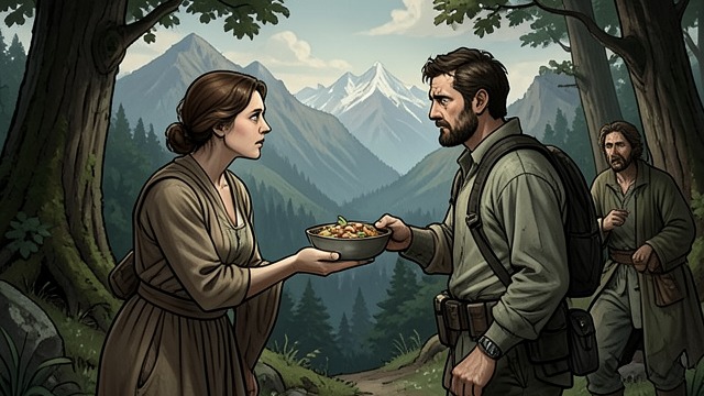 A Rival Offers Rescue from "Kalevala". A Rival Offers Rescue Assistance before hostility Louhi hears Wainamoinen’s cries and brings him out of danger.