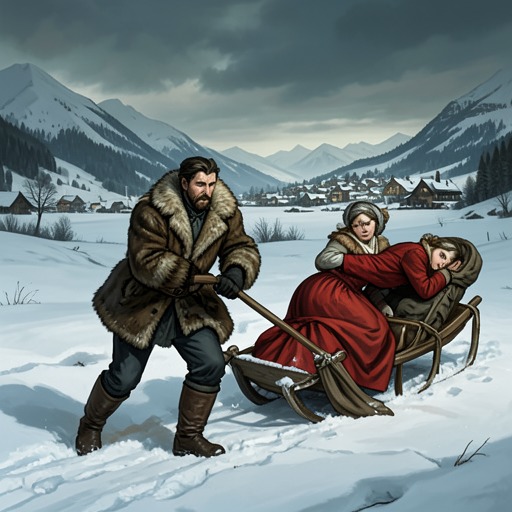 Lemminkainen and Kyllikki from "Kalevala". This flow traces Lemminkainen’s pursuit and abduction of Kyllikki, their marriage oath, and the vow’s breach that sends him back to war.