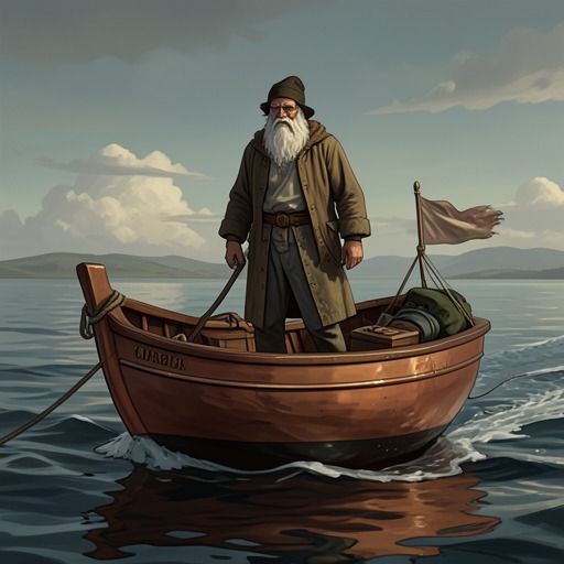 Wainamoinen’s Departure from "Kalevala". This flow traces Wainamoinen’s loss of authority, his departure after Mariatta’s son is recognized, and his promise of a possible return.