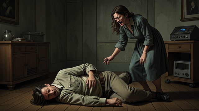 The Father’s Death from "Passing". The Father’s Death Grief and anger Bob Kendry dies after a saloon fight. Clare first stares at his body, then breaks into a sudden, forceful display of grief.