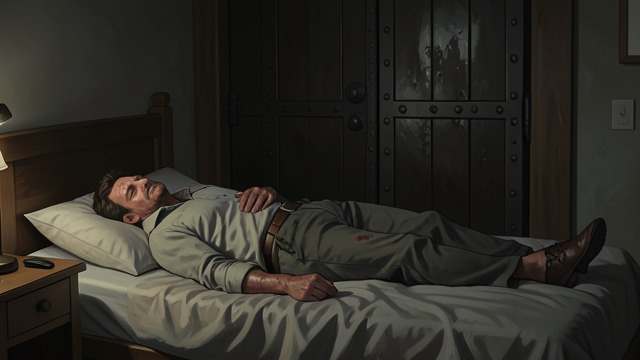 The Endless Night of Crisis from "The Room". The Endless Night of Crisis Motionless Time After his intense fantasy and physical release, the Unnamed protagonist lies exposed on the bed, unable to settle…