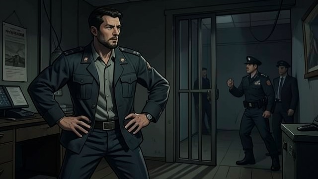 The Cell’s New Game from "The Room". Hunting a Cop Make-Believe Turns Hostile Back in the cell, childhood games of cops and robbers slide into a darker imagined scene.