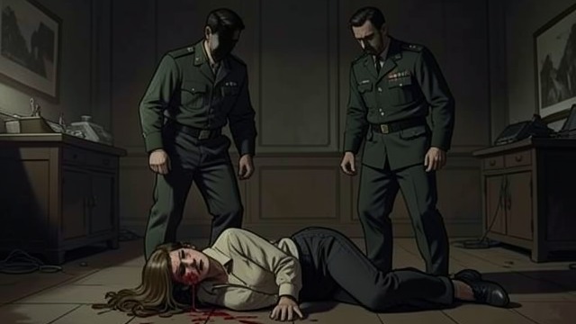 A Victim Enters His Story from "The Room". A Victim Enters His Story A story of assault The protagonist imagines a young woman attacked by two police officers and left with severe injuries.