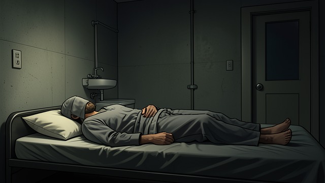 The Cell’s Final Shelter from "The Room". The Cell’s Final Shelter Rest reduced to inches After the prolonged crisis, the prisoner reaches his bed through a series of laborious movements.