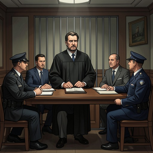 The Imagined Legal Reckoning from "The Room". This flow follows the prisoner’s repeated fantasy that courtroom performance can reverse his powerlessness and expose officers whose accounts of his arrest…