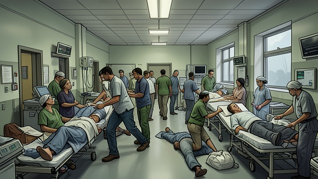 The Long Evacuation from "Five Days at Memorial". The Long Evacuation Improvised Routes Patients left by military truck, helicopter, boat, and arduous stairway transfers.
