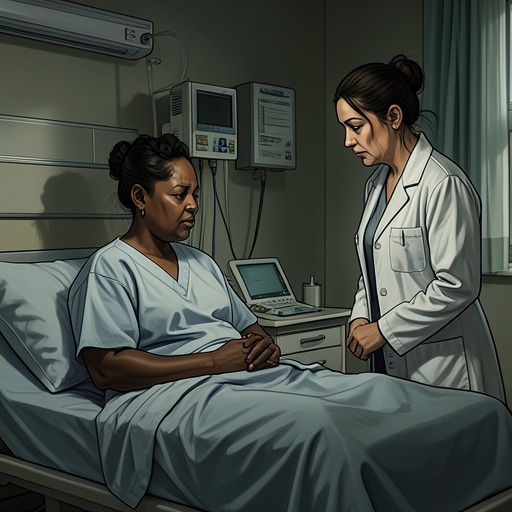 Angela and Wilda from "Five Days at Memorial". Angela McManus’s devotion to her mother shapes a painful thread of bedside advocacy, forced separation, and public testimony.