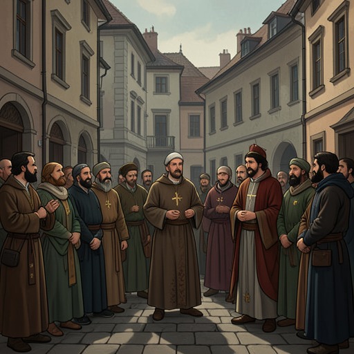 Religious Difference and Civic Peace from "Utopia". This flow traces how Utopia manages religious plurality, Christian conversion, and the limits it places on belief and public speech.
