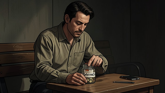 The Savings Jar from "And Their Children After Them". A Brief Recovery A deliberate abstinence Patrick stops drinking for a period and saves the money he would have spent at the bar.