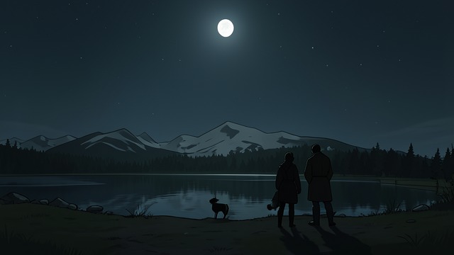 The Lake at Night from "And Their Children After Them". Desire and Unease A private encounter Anthony and Stéphanie spend time together near the lake, where their attraction becomes physical.