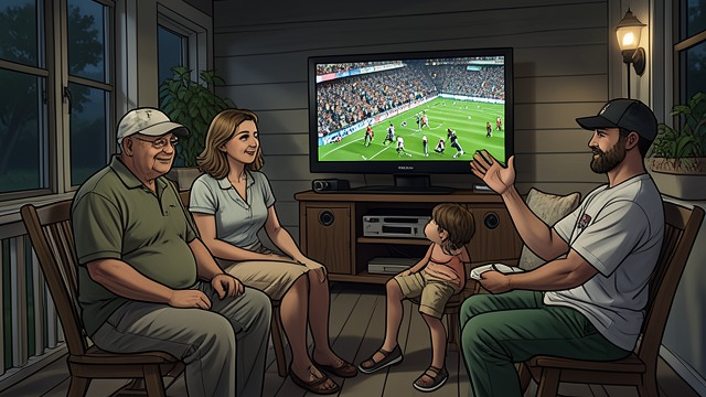 The Tournament Begins from "And Their Children After Them". A Shared Spectacle Football fills ordinary life Television, conversation, and retail promotions turn the World Cup into a common subject across Heillange.