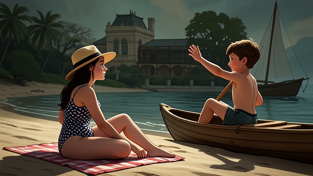 The First Summer Encounter from "And Their Children After Them". A Summer Impression Meeting Anthony Stéphanie meets Anthony when he and his cousin arrive by canoe at Bare-Ass Beach.