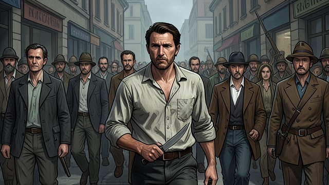 Patrick Follows the Crowd from "And Their Children After Them". Searching While Drunk A father looks for his son Patrick moves through the gathering after drinking heavily, carrying a knife and asking where Anthony has…