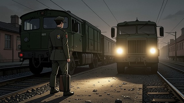 The 1996 Departure from "And Their Children After Them". Leaving on a Deadline An exit route At eighteen, Anthony has passed a technological baccalauréat and enlisted in the army.