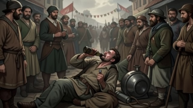 The Last Celebration from "And Their Children After Them". The Final Consequence Excess in public Patrick drinks through the Bastille Day celebration, falls, and refuses help.