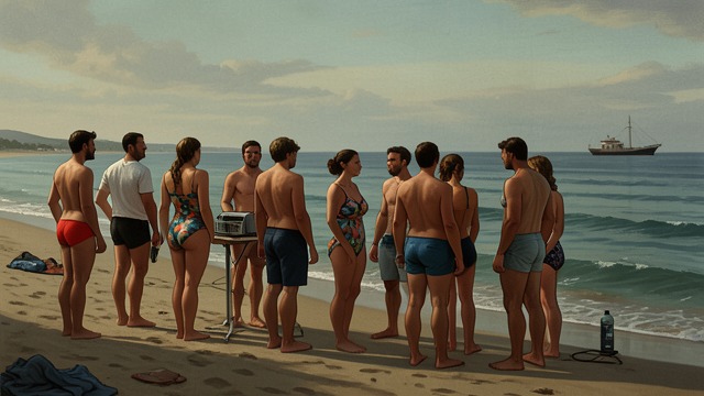 Hacine’s Seaside Holiday from "And Their Children After Them". A Different Kind of Ease A shared vacation Hacine and Coralie spend time at Six-Fours, eating, swimming, and resting with other families.