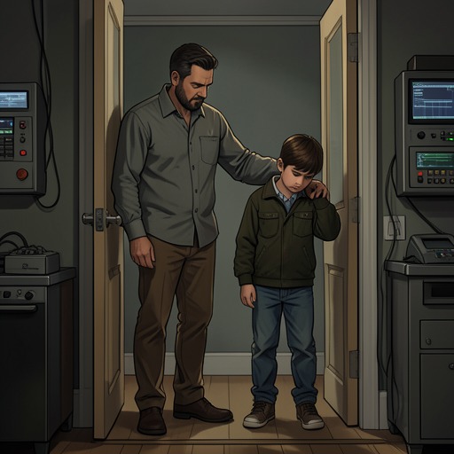 Hacine and Malek from "And Their Children After Them". This flow follows a father and son whose relationship moves from coercive discipline toward affectionate distance and eventual estrangement.