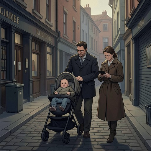 Hacine and Coralie After Parenthood from "And Their Children After Them". This flow traces Hacine’s struggle to inhabit an ordinary family life as he becomes a father and his relationship with Coralie changes.