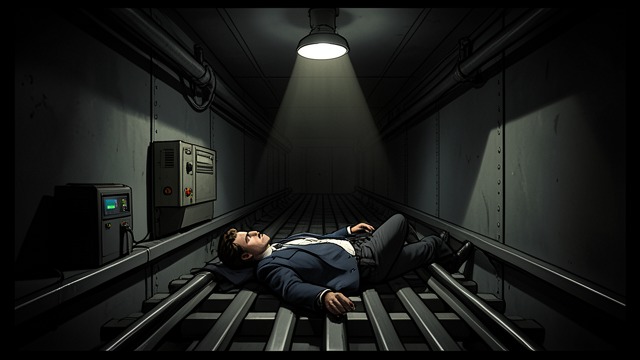 The Conveyor Ride from "The Lost Symbol". Confined in Motion A Narrow Passage Bellamy directs Langdon and Katherine onto a book conveyor rather than into the exposed library stacks.