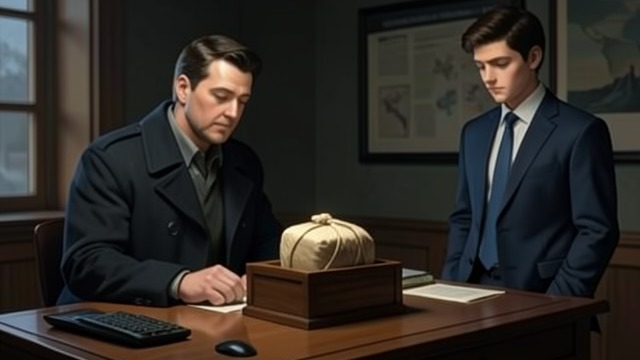 A Sealed Inheritance from "The Lost Symbol". A Small Package A Trust Placed Outside the Order Peter asks Langdon to safeguard a wrapped cube, explaining that powerful people may want it.