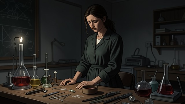 A Work Left Behind from "The Lost Symbol". Absence and Continuity The Cost Katherine survives the attack but loses Trish and the laboratory that held their joint work.