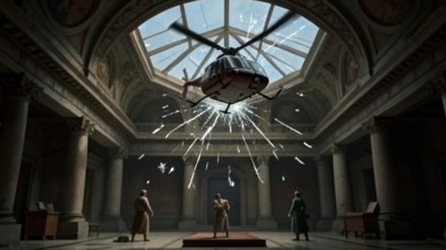 Glass from the Oculus from "The Lost Symbol". The Rite Interrupted The Helicopter’s Approach The low-flying CIA helicopter strains the Temple’s skylight.