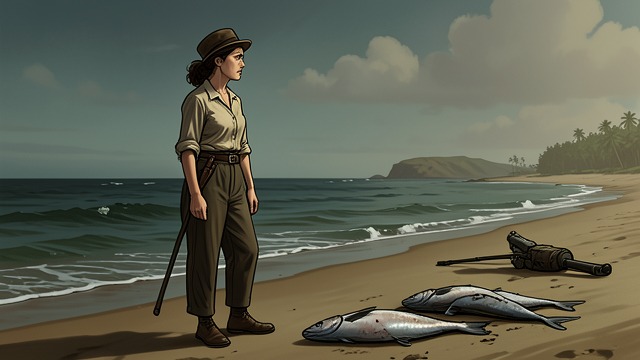 The Sea Is Not Normal from "Blueback". The Sea Is Not Normal Observation Dora sees the beach covered with dead Pilchards and says something is wrong with the sea.
