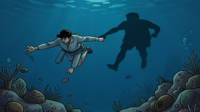 Dreaming Among the Dead from "Blueback". Dreaming Among the Dead A descent through memory Abel dreams that Blueback leads him among drowned people, including Mad Macka and his father.
