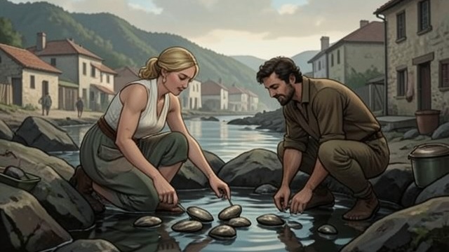Taking With Restraint from "Blueback". Taking With Restraint A limited harvest Dora and Abel collect some Abalone while leaving others on the reef to grow and breed.
